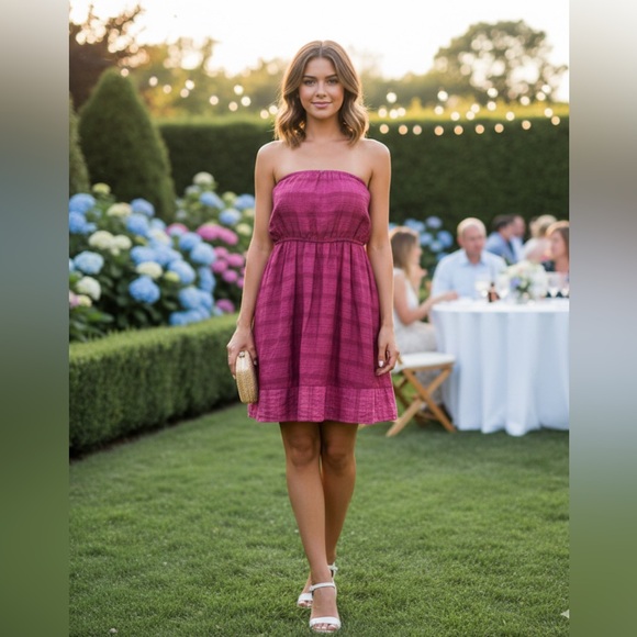 BCBGeneration Dresses & Skirts - BCBGeneration Pink Textured Strapless Mini Dress M | Spring Party Vibe 🌸💕